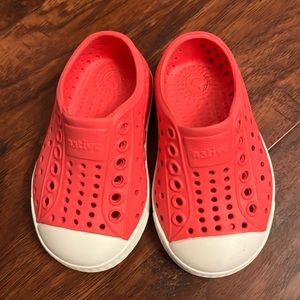 Native hot pink shoes